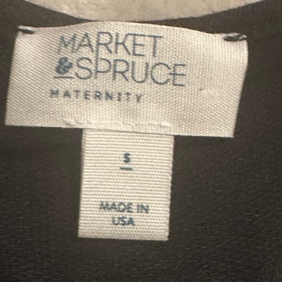 NWT MARKET & SPRUCE Stitch Fix Black Ren Maternity Racerback Midi Dress - Picture 7 of 9
